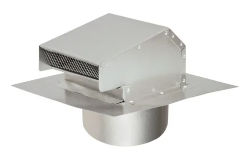 Deflect-O 4 in. Dia. Aluminum Roof Cap With Tailpipe (Pack of 2)