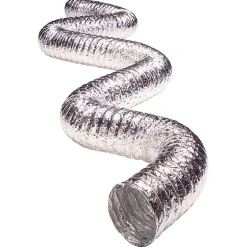Deflect-O 240 in. L X 6 in. D Silver/White Aluminum Vent Hose
