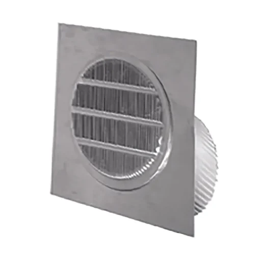 Deflect-O 4 in. W x 4 in. L Silver Aluminum Eave Vent (Pack of 6)