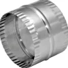 Deflect-O Jordan 3 in. L x 6 in. Dia. Silver/White Aluminum Duct Connector (Pack of 12)