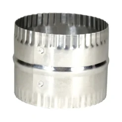 Deflect-O Jordan 3 in. L x 4 in. Dia. Silver/White Aluminum Duct Connector (Pack of 12)