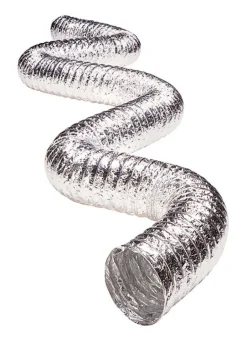 Deflect-O Jordan 300 in. L X 6 in. D Silver/White Aluminum Vent Hose