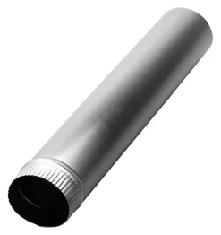 Deflect-O Jordan 24 in. L X 4 in. D Silver/White Aluminum Pipe