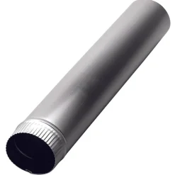 Deflect-O Jordan 24 in. L X 4 in. D Silver/White Aluminum Pipe