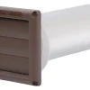 Deflect-O Supurr Vent 11 in. L X 4 in. D Brown Aluminum Vent Dryer Hood