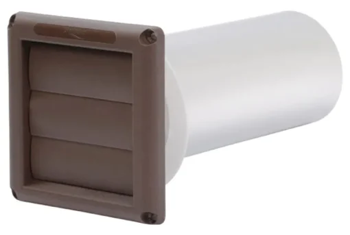 Deflect-O Supurr Vent 11 in. L X 4 in. D Brown Aluminum Vent Dryer Hood