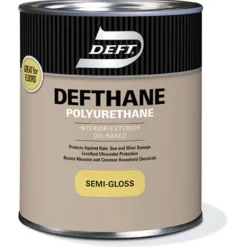 Deft Defthane Semi-Gloss Clear Polyurethane 1 qt. (Pack of 4)