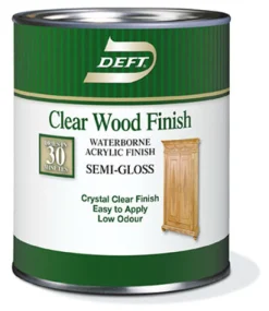 Deft Semi-Gloss Clear Water-Based Acrylic Finish and Sealer 1 qt. (Pack of 4)