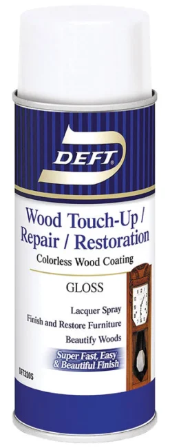 Deft Wood Touch-Up / Repair / Restoration Gloss Clear Water-Based Acrylic Finish and Sealer 11.5 oz. (Pack of 6)