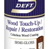 Deft Wood Touch-Up / Repair / Restoration Semi-Gloss Clear Water-Based Acrylic Finish and Sealer (Pack of 6)