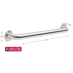 Delta 24 in. L ADA Compliant Satin Stainless Steel Grab Bar