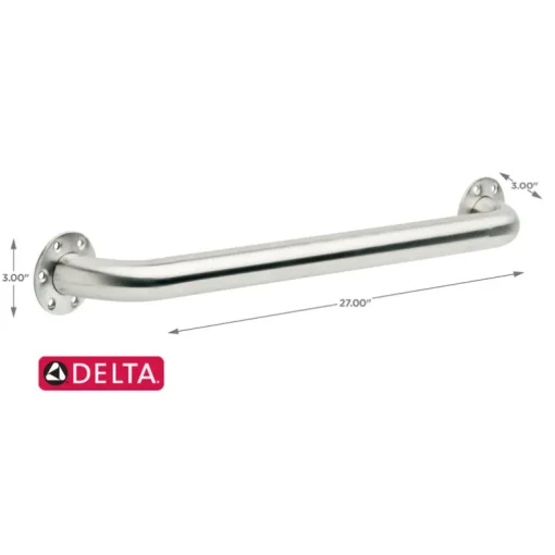Delta 24 in. L ADA Compliant Satin Stainless Steel Grab Bar