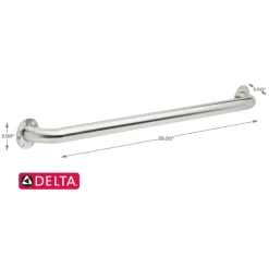 Delta 36 in. L ADA Compliant Stainless Steel Grab Bar