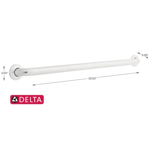 Delta 36 in. L ADA Compliant Peened Stainless Steel Grab Bar