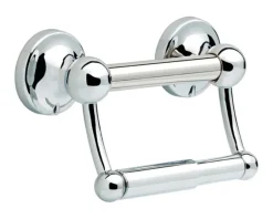 Delta 5 in. L Polished Chrome Stainless Steel Toilet Paper Holder with Assist Bar
