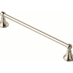 Delta Crestfield Satin Nickel Towel Bar 18 in. L Die Cast Zinc