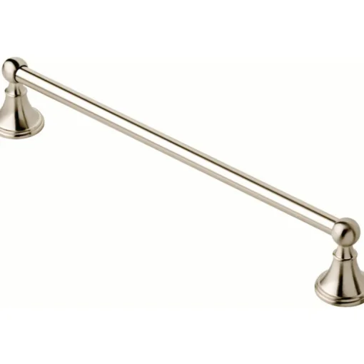 Delta Crestfield Satin Nickel Towel Bar 18 in. L Die Cast Zinc