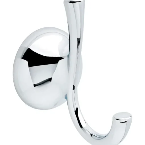 Delta Foundations Die-Cast Zinc Chrome Robe Hook 2.68 L x 5.39 H x 3.78 W in.