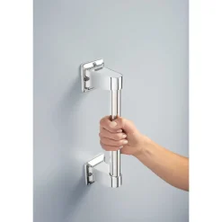 Delta Polished Chrome Stainless Steel Grab Bar 10.63 L x 2-3/8 H x 3 W in.
