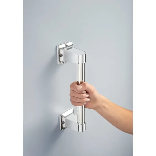 Delta Polished Chrome Stainless Steel Grab Bar 10.63 L x 2-3/8 H x 3 W in.
