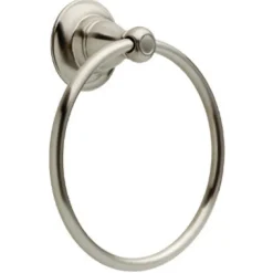 Delta Porter Brushed Nickel Towel Ring Die Cast Zinc