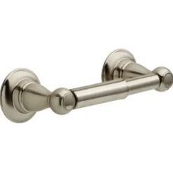 Delta Porter Brushed Nickel Silver Toilet Paper Holder