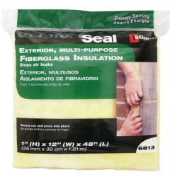 Dennis Fiberglass Insulation 1" T X 12"W X 48" L Polybg