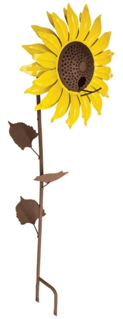 Desert Steel Sunflower Wild Bird 16 oz. Steel Decorative Bird Feeder 1 ports