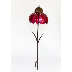 Desert Steel Coneflower Wild Bird 2 cups Steel Wire Cage Bird Feeder 1 ports