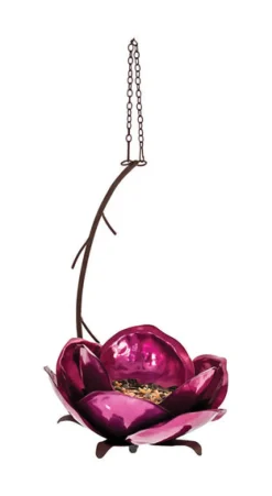 Desert Steel Crab Apple Songbird 1-1/2 lb. capacity Steel Bird Feeder 1 ports (Pack of 2)