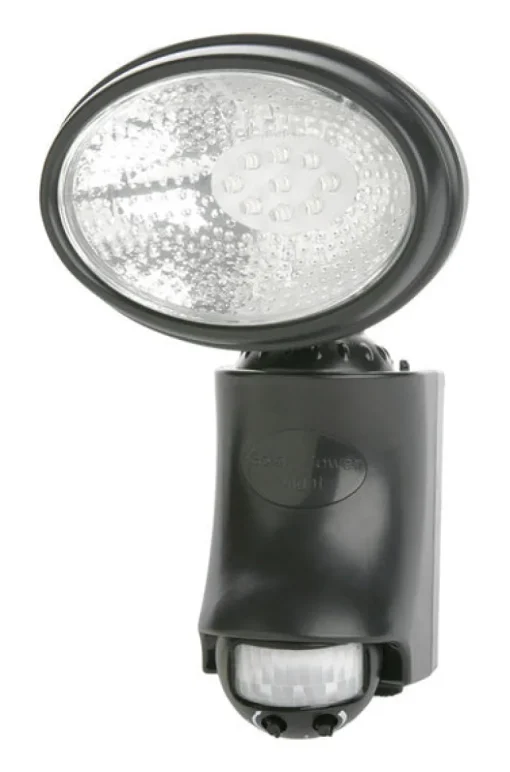 Designers Edge Motion-Sensing Solar Powered LED Black Floodlight