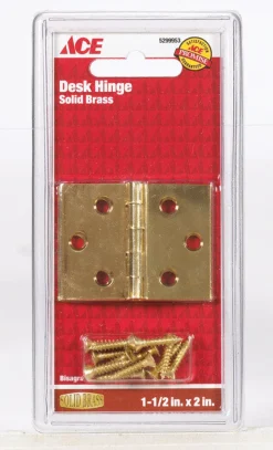 DESK HINGE BRASS 2