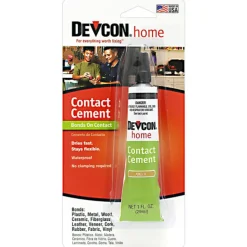 Devon High-Strength Amber Contact Cement 1 oz. for Bonds Plastic/Metal/Wood and More