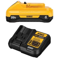 DeWalt 20V MAX DCB240C 4 Ah Lithium-Ion Compact Battery and Charger Starter Kit 2 pc