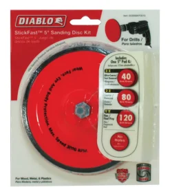 Diablo StickFast 5 in. Ceramic Blend Adhesive Sanding Disc Kit Assorted 6 pk
