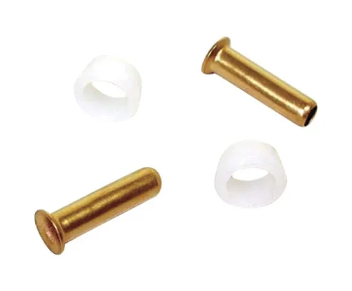 Dial 1/4 in. H Orange Brass Delrin Sleeve and Poly Tube Brass Insert