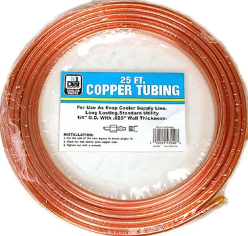 Dial 1/4 in. H Orange Copper Copper Tube