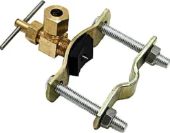 Dial 1/4 in. H Orange Steel Saddle Valve