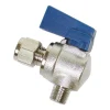 Dial 1 in. H X 2-3/4 in. W Black Stainless Steel Ball Valve
