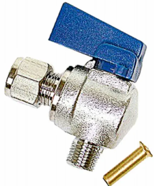 Dial 1 in. H X 2-3/4 in. W Black Stainless Steel Ball Valve