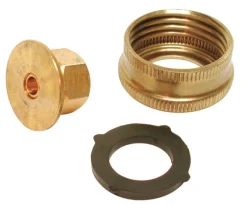 Dial 1/4 in. H Yellow Brass Garden Hose Adaptor