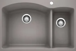 Diamond 1-1/2 Bowl Dual Mount - Metallic Gray