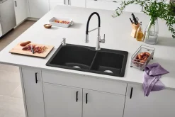 Diamond 1-3/4 Bowl Dual Mount - Anthracite
