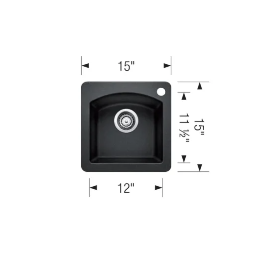 Diamond Bar Sink Dual Mount - Anthracite
