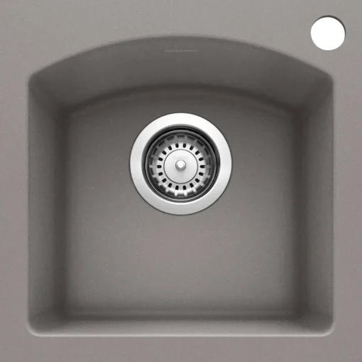 Diamond Bar Sink Dual Mount - Metallic Gray