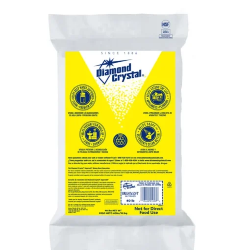 Diamond Crystal Bright & Soft Water Softener Salt Pellets 40 lbs.