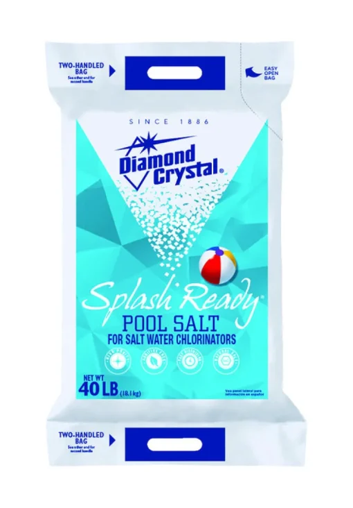 Diamond Crystal Splash Ready Granule Pool Salt 40 lb