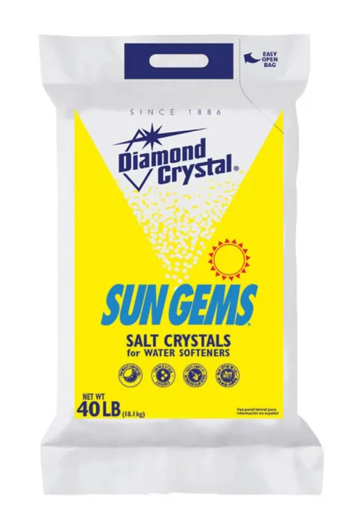 Diamond Crystal Sun Gems Water Softener Salt Crystal 40 lb