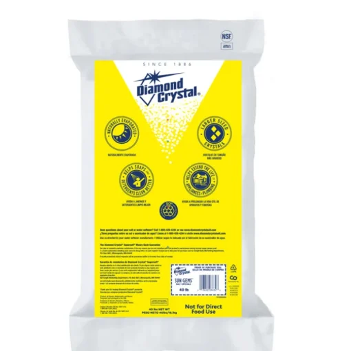 Diamond Crystal Sun Gems Water Softener Salt Crystal 40 lb