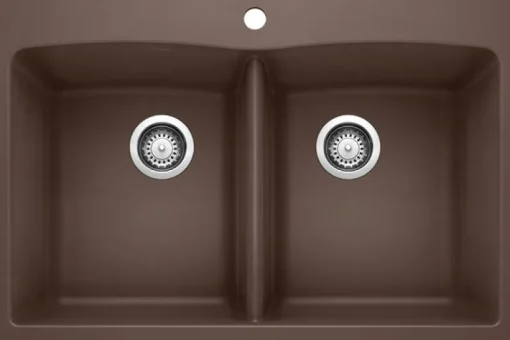 Diamond Equal Double Dual Mount - Café